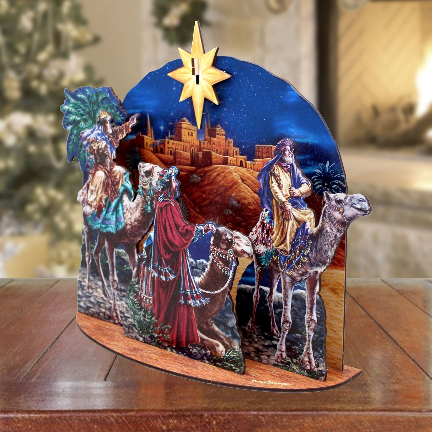 Three Kings Journey Decorative Village Set by D. Gelsinger - Nativity Holiday Decor - 852768