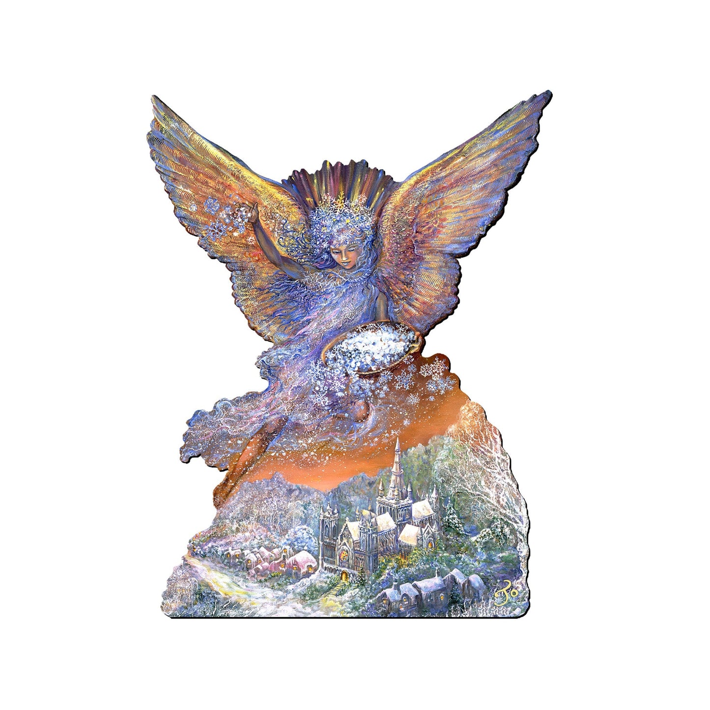 Snow Angel Holiday Door Decor by Josephine Wall - Christmas Decor - 842131H-JW