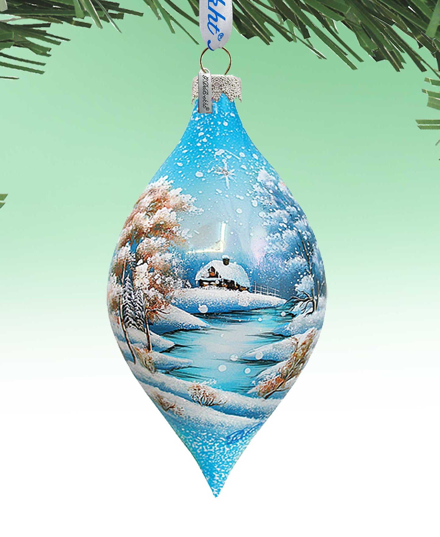 Wonderland Drop Glass Ornament by G. DeBrekht - Christmas Décor - 74170