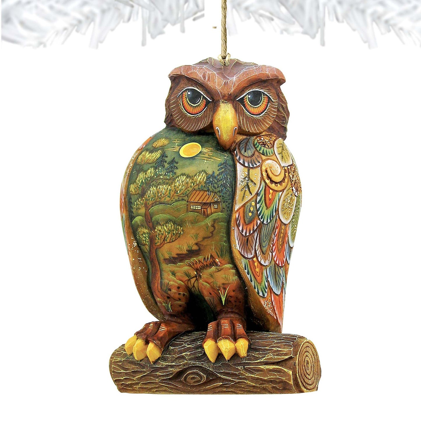 Owl Wooden Ornaments Halloween by G. DeBrekht - Thanksgiving Halloween Decor - 8158912