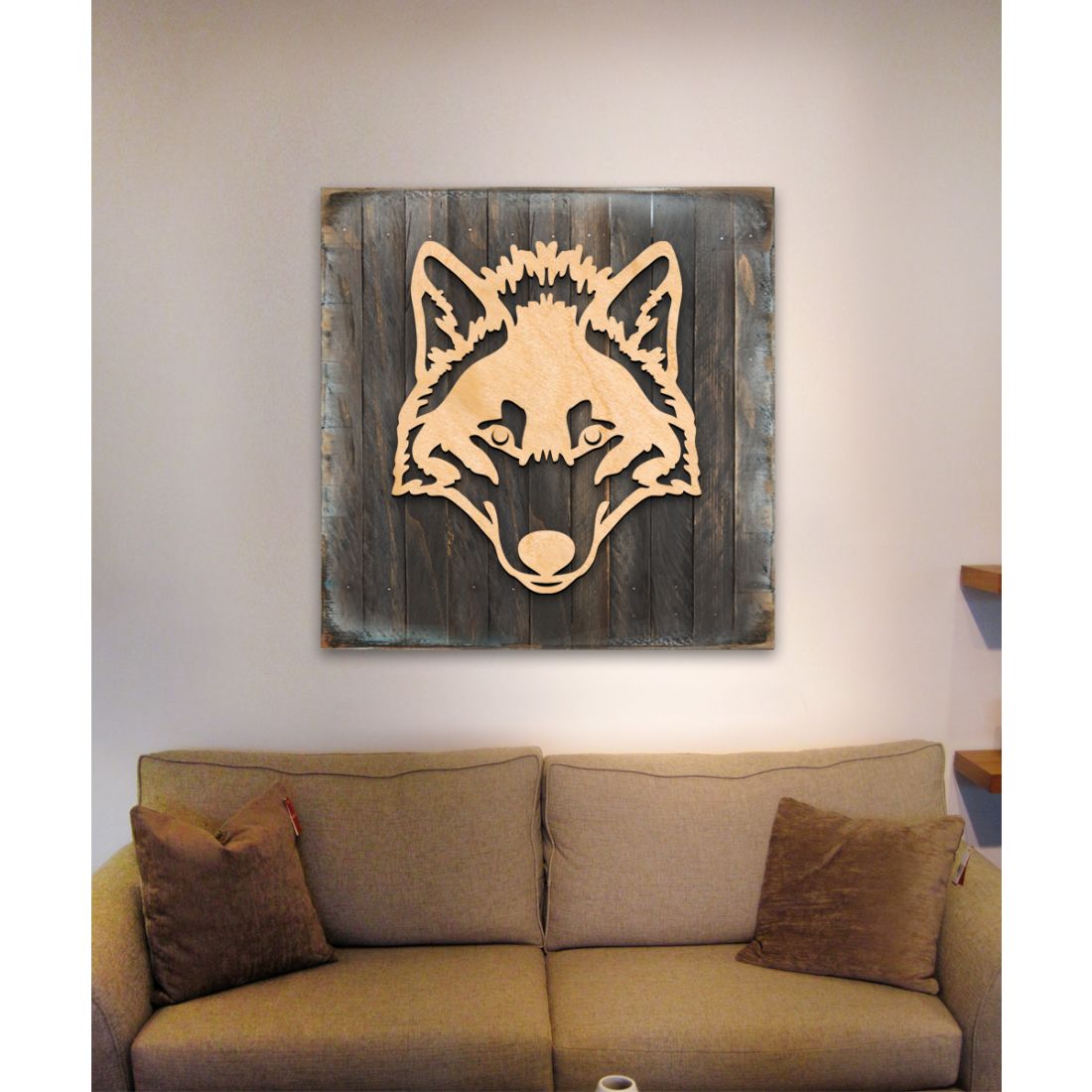 Celtic Wolf Art Wooden Wall Art by Celtic Art - Celtic Decor - 953165B