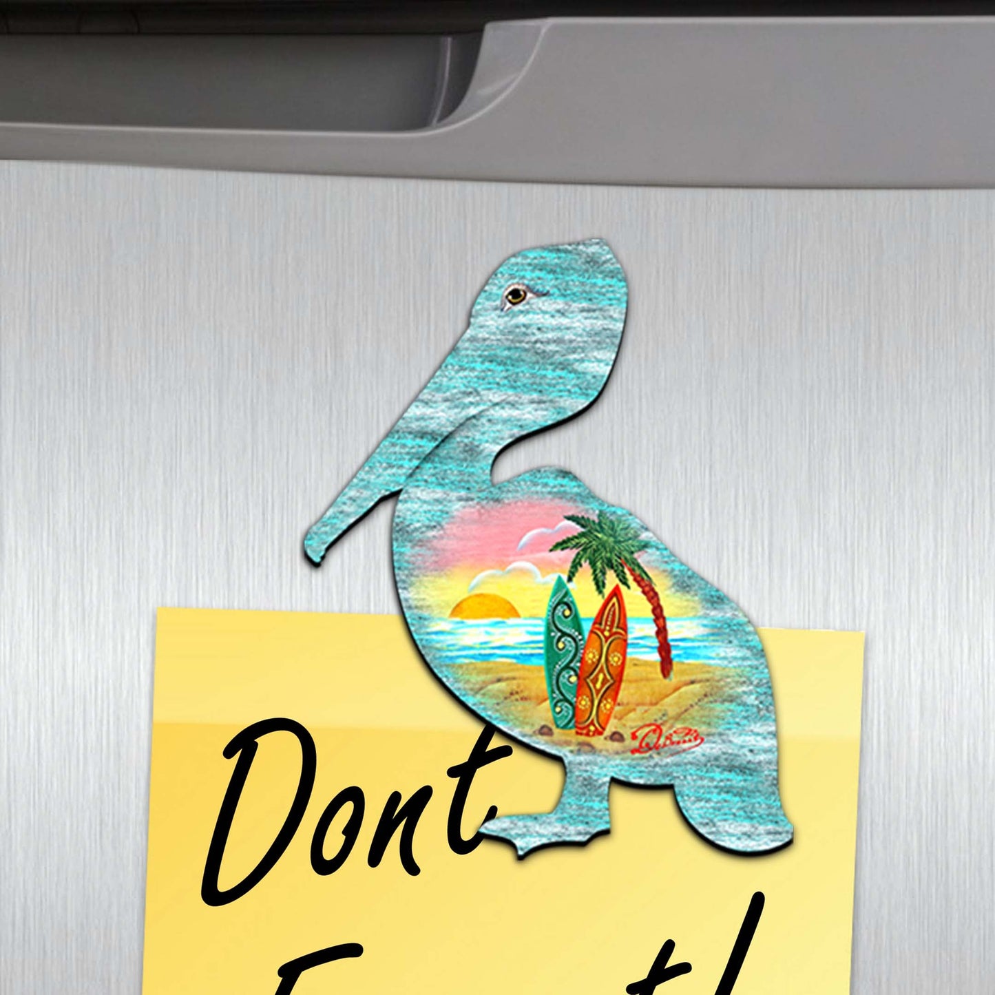 Coastal Creatures Decorative Wooden Magnets Set of 6 by G. Debrekht - Coastal Decor - 8090062G-S6