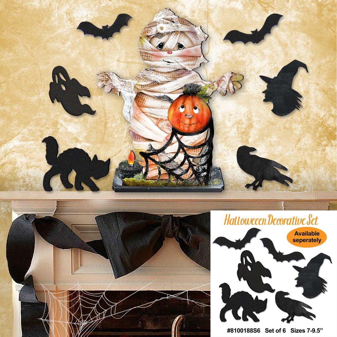 Some Mummy Loves You Halloween Door Decor by Jamie Mills-Price - Thanksgiving Halloween Decor - 8457406H