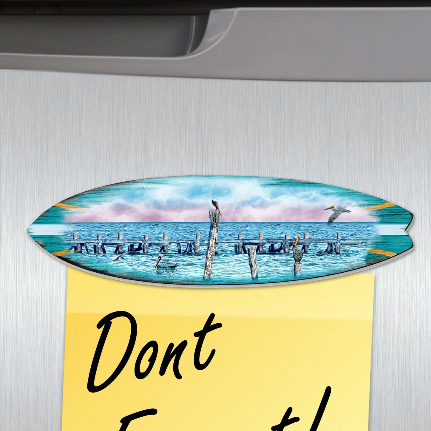 Surfboards Decorative Wooden Magnets Set of 6 by G. Debrekht - Coastal Decor - 8090066G-S6