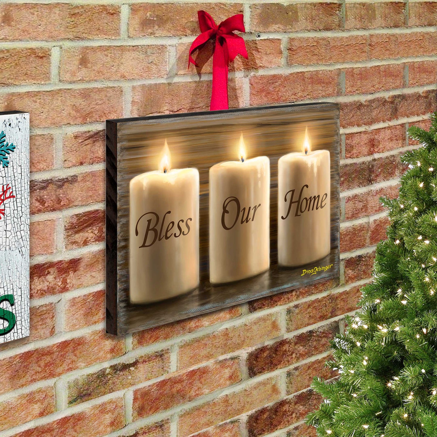 Bless Our Home Wall Art by D. Gelsinger - Nativity Holiday Decor  - 95687B-DG