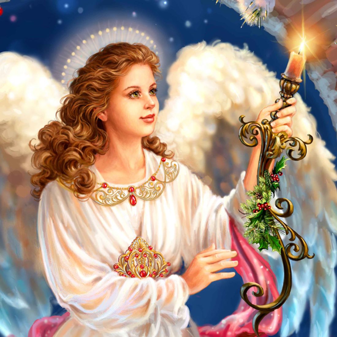 Angel in the Arch Wooden Wall Art by D. Gelsinger - Nativity Holiday Decor - 95664B-1322