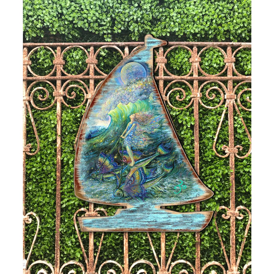 Surfers Dream Coastal Outdoor Decor by Josephine Wall - Coastal Sea-Life Decor - 8472103F-JW