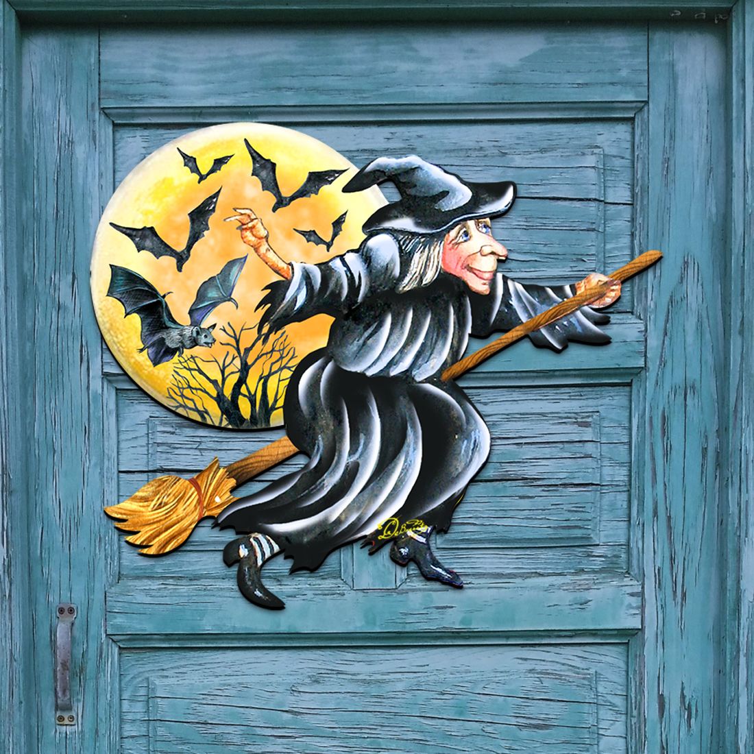 Witch Halloween Door Decor by G. DeBrekht - Thanksgiving Halloween Decor - 8114011H