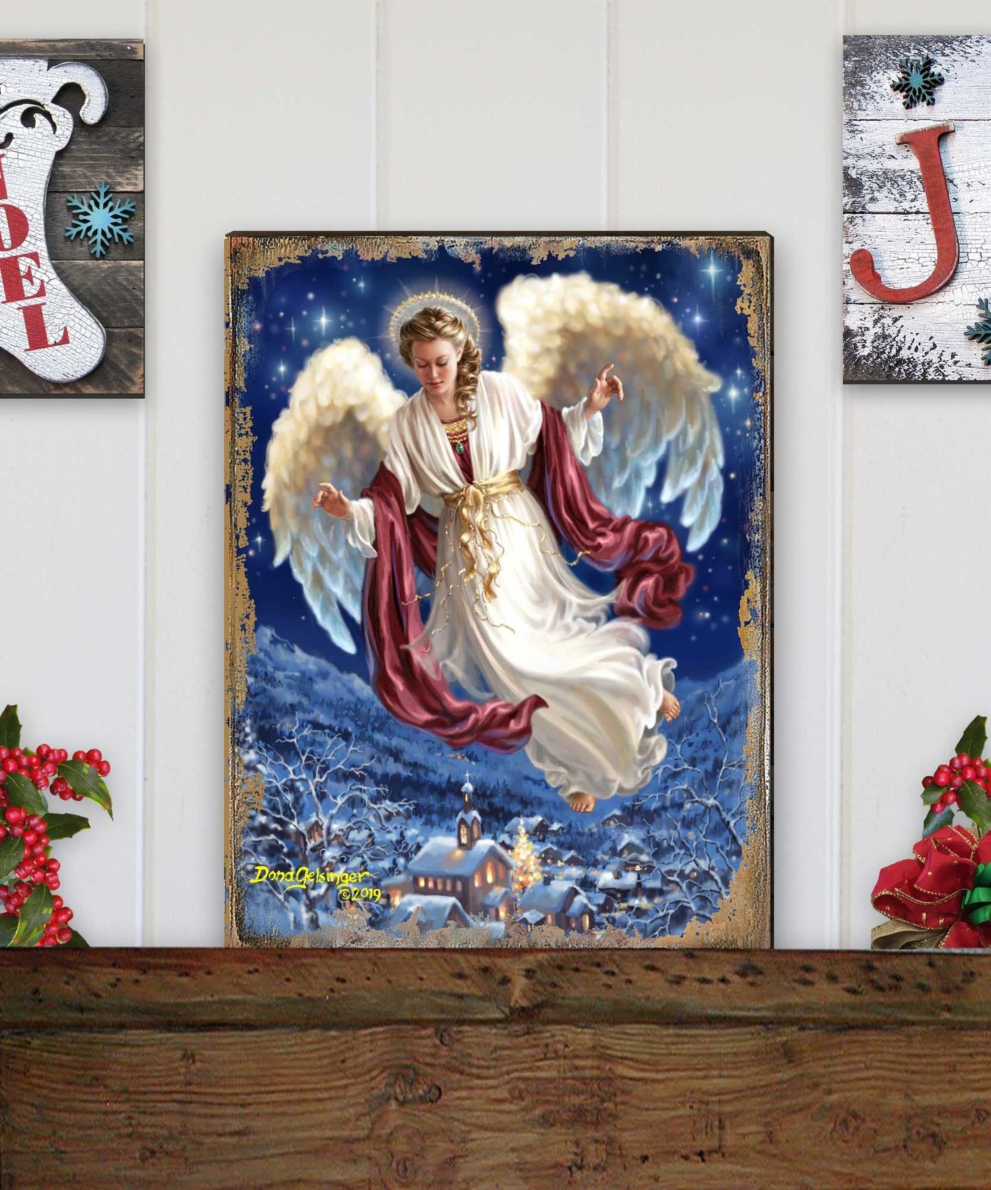 Piece on Earth Wooden Wall Art by D. Gelsinger - Nativity Holiday Décor - 95663B08