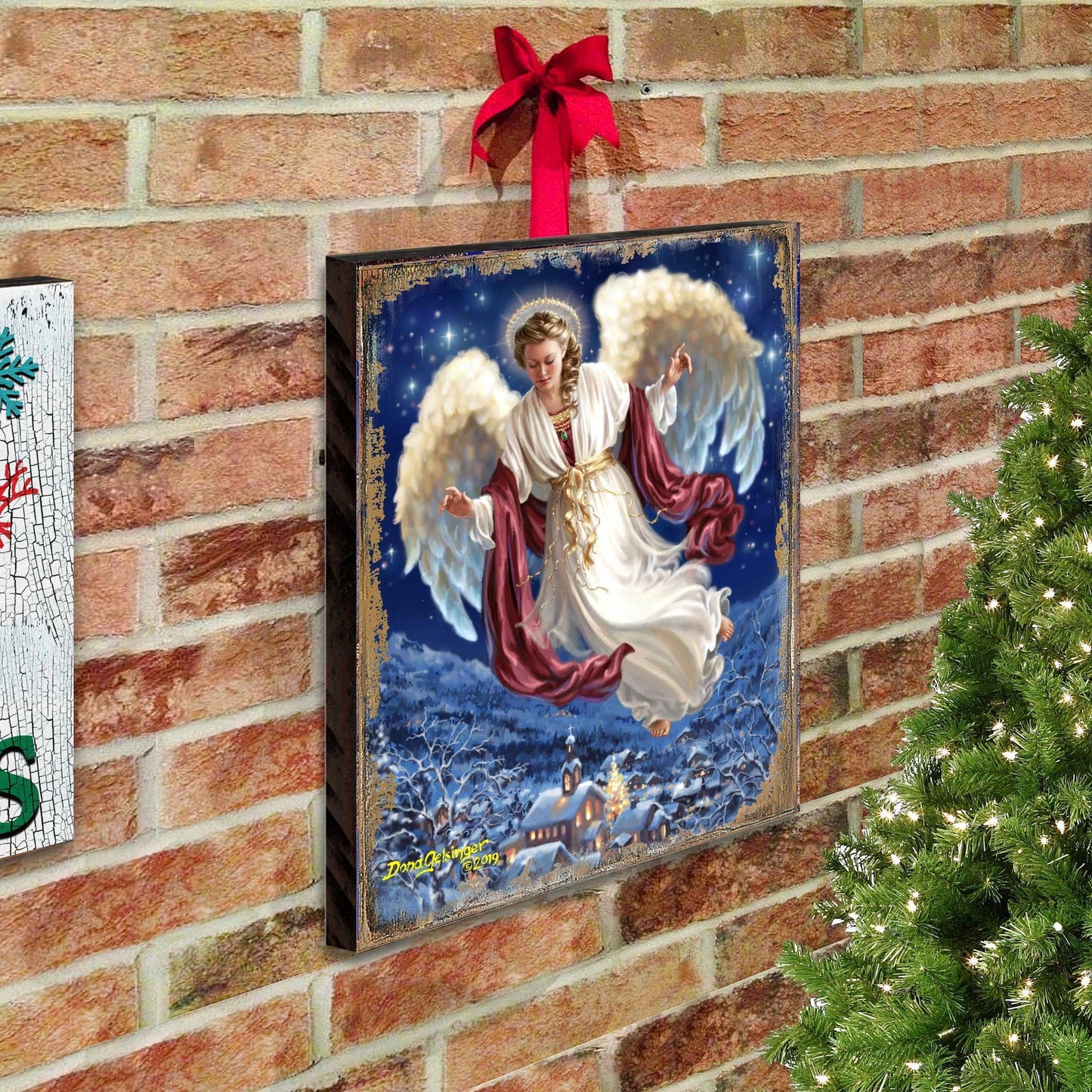 Piece on Earth Wooden Wall Art by D. Gelsinger - Nativity Holiday Décor - 95663B08