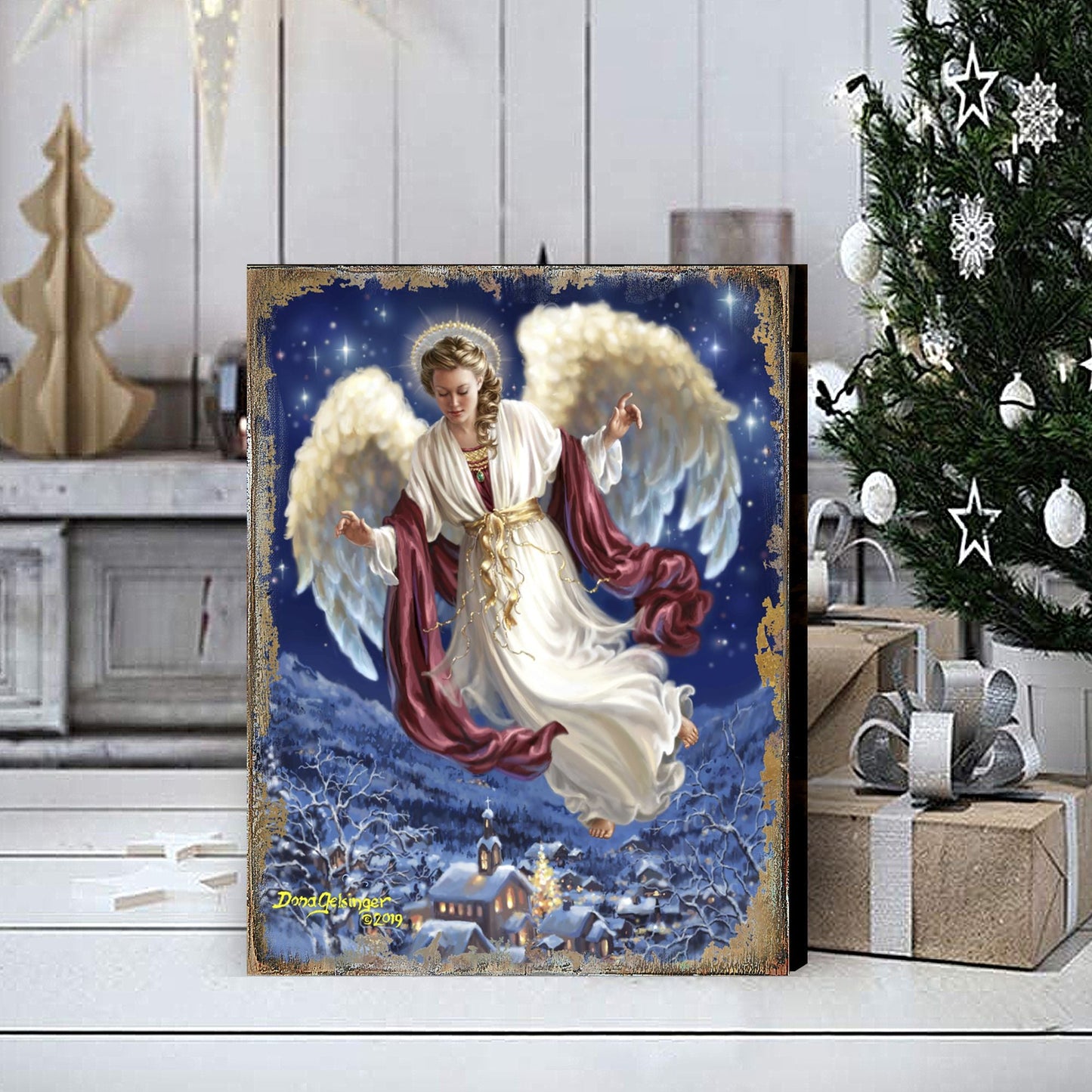 Piece on Earth Wooden Wall Art by D. Gelsinger - Nativity Holiday Décor - 95663B08