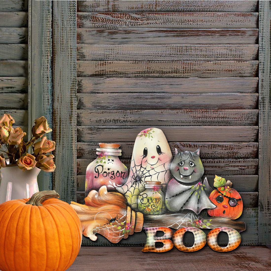 Brunhilda's Broom! Halloween Door Decor by Jamie Mills-Price - Thanksgiving Halloween Decor - 8457411H