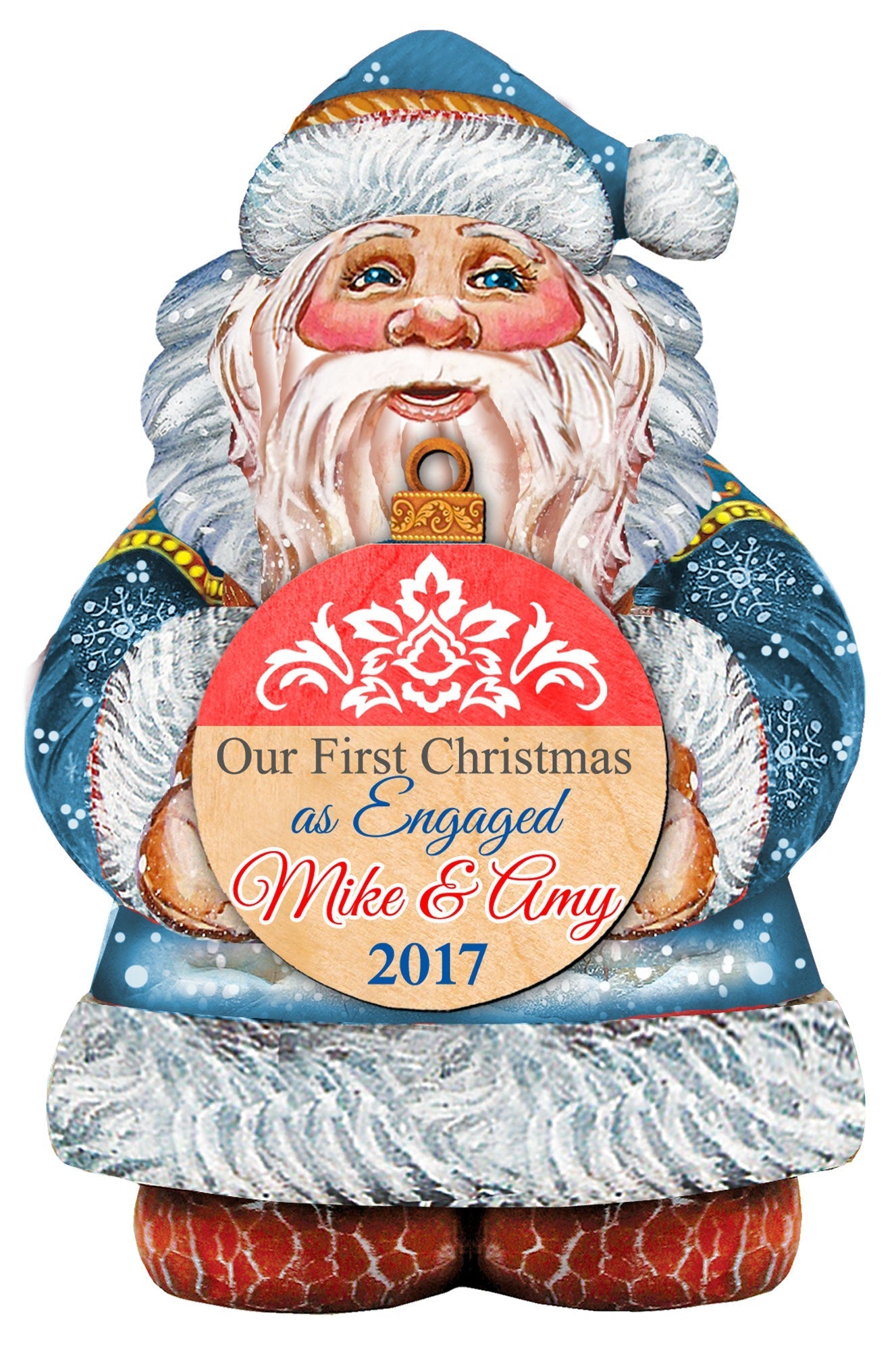 My First Christmas Santa Door Decor by G. DeBrekht - Christmas Santa Snowman Decor - 8117810-1H