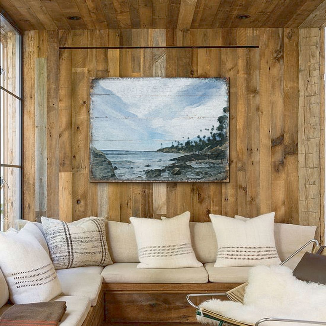 Surfer Wooden Coastal Wall Art by Nature Wonders - Coastal Sea-Life Decor - 84578B