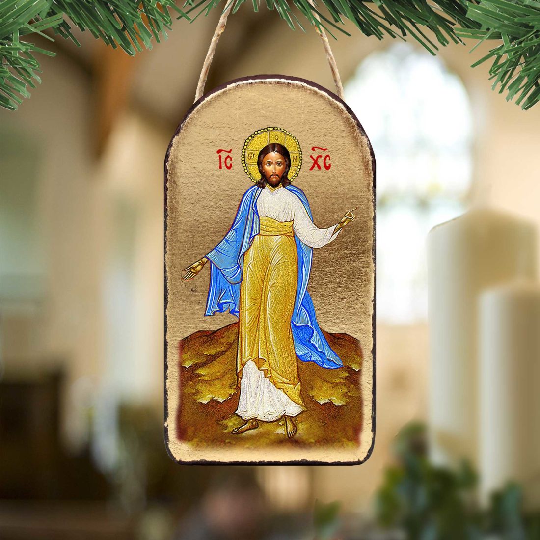 Jesus Religious Christian Sacred Icon Ornament - Inspirational Icon Decor - 87051