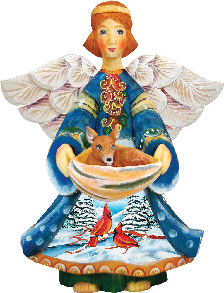 Guardian Angel Deer Nativity Door Decor by G. DeBrekht - Nativity Holiday Decor - 8152510H