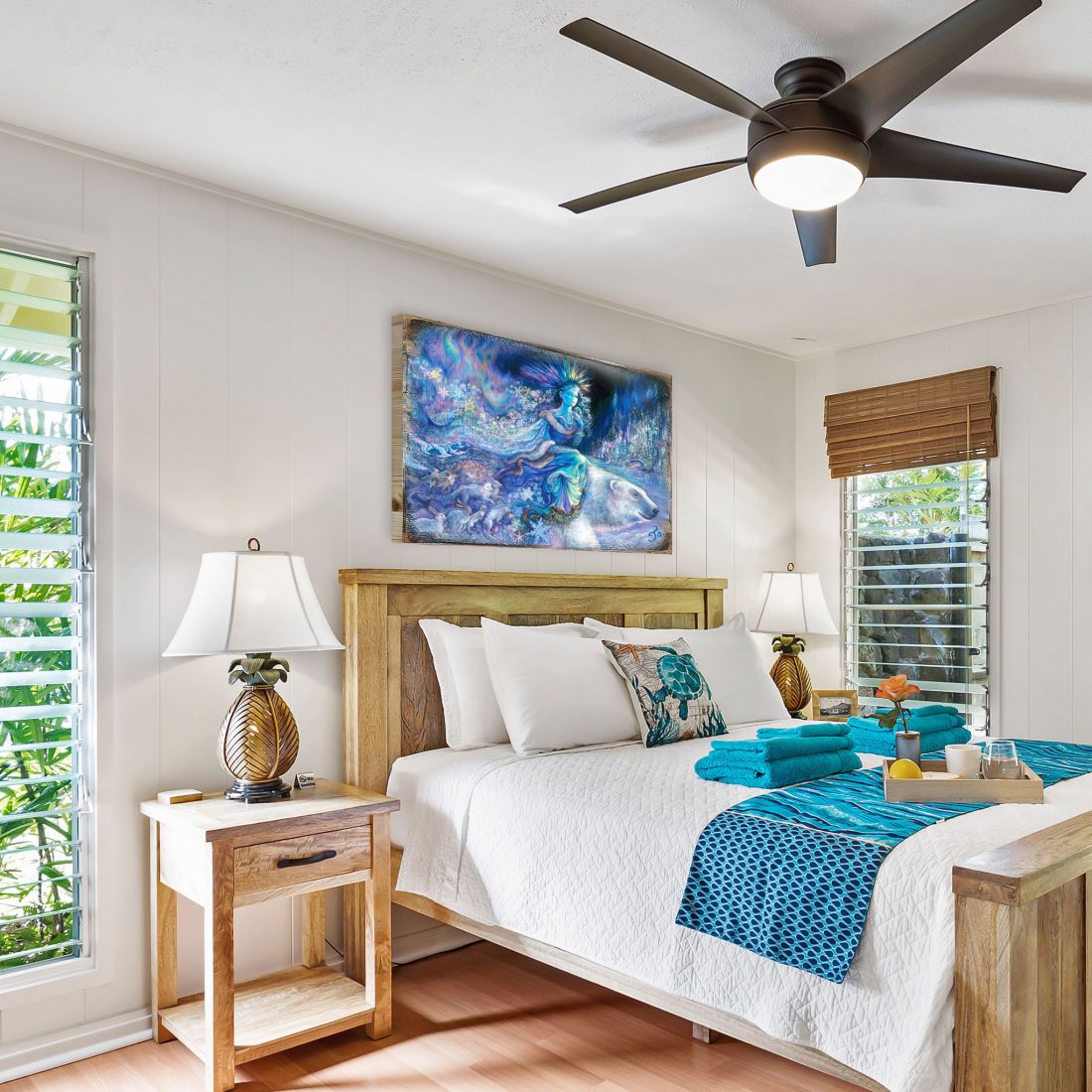 Polar Princess Fantasy Wooden Wall Art by Josephine Wall - Fantasy Decor - 852126-JW