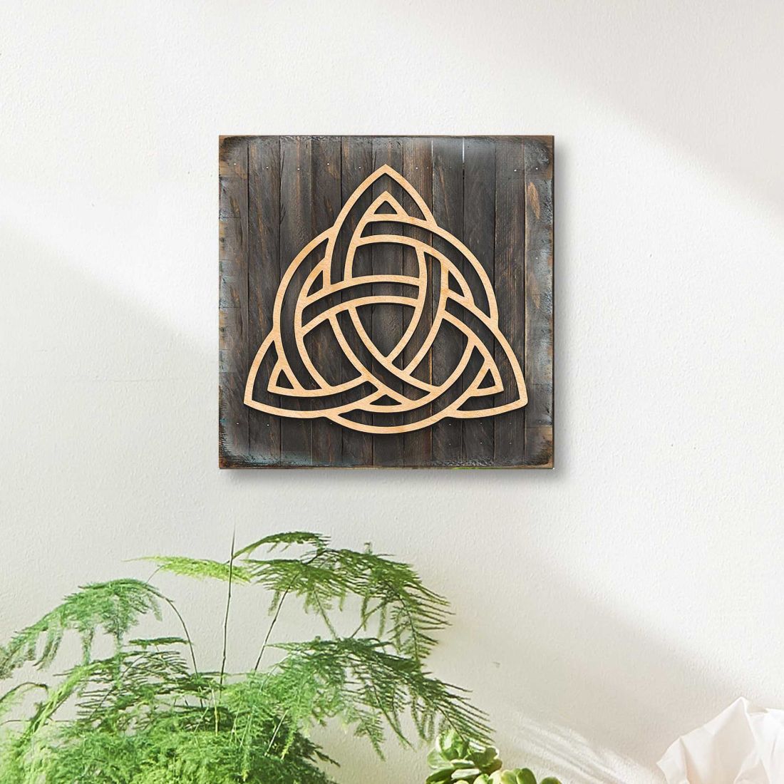 Spiral Symbol Celtic Art Wooden Wall Art by Celtic Art - Celtic Decor - 953168B
