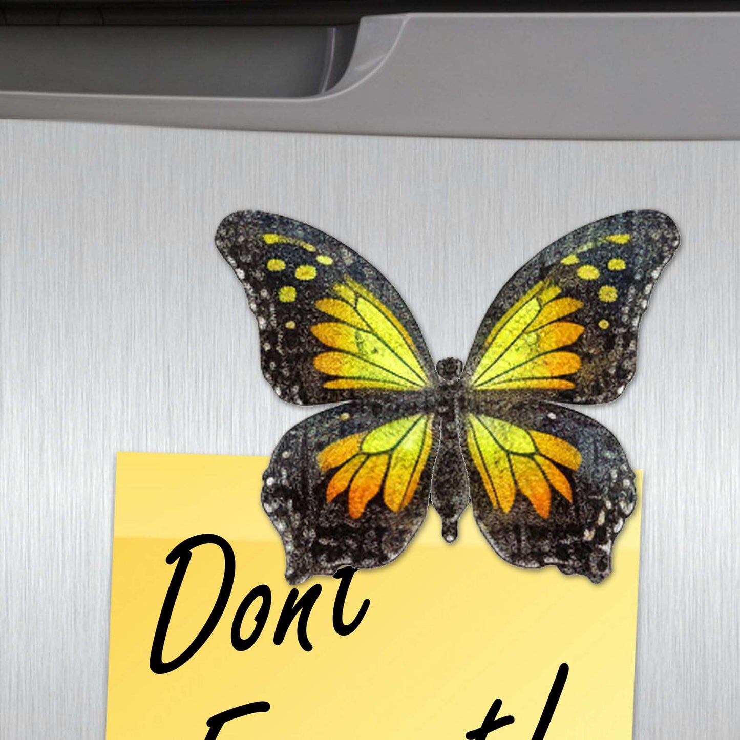 Summer Butterfly Decorative Wooden Magnets Set of 6 by G. Debrekht - Wildlife Decor - 8090012-1G-S6