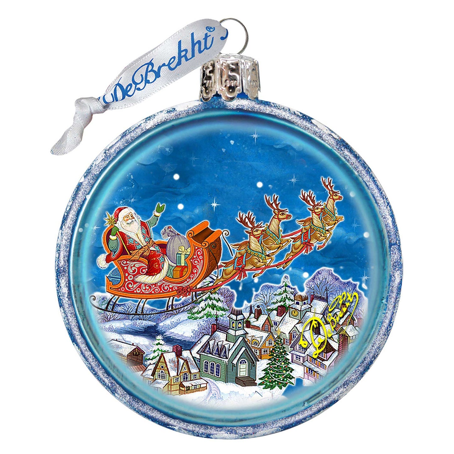 Up-Up and Away Glass Ornament by G. DeBrekht - 73311C