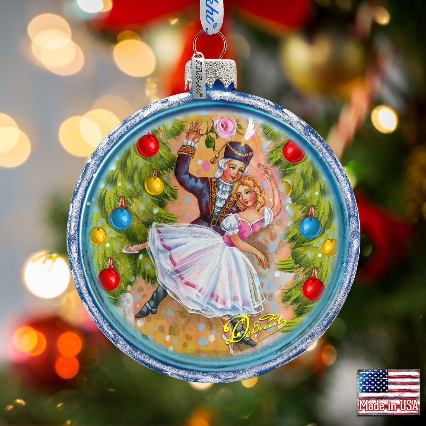 Christmas Ballet Glass Ornament by G. DeBrekht - Christmas Decor - 764-138