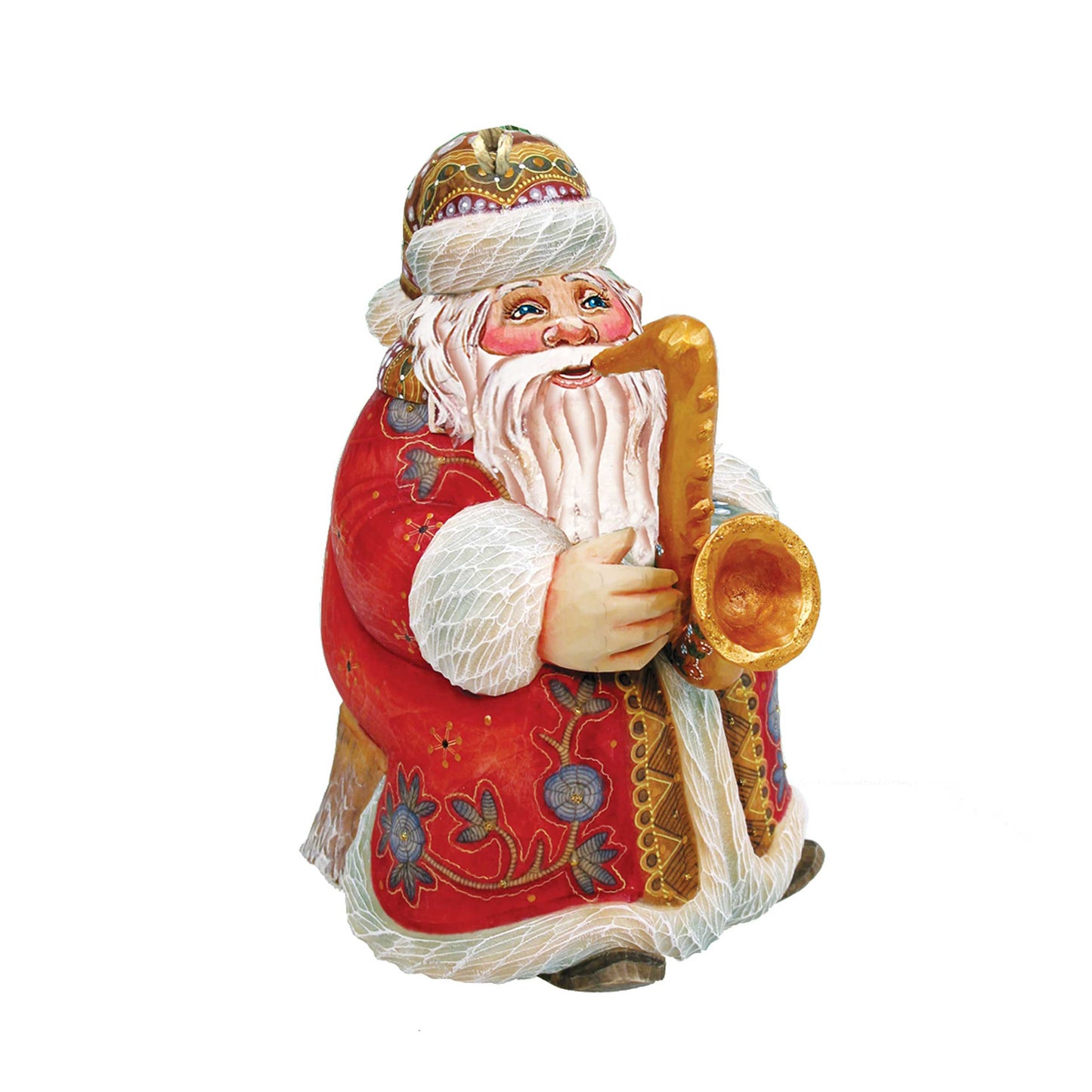 Jazzman Santa Christmas Door Decor by G. DeBrekht - Christmas Santa Snowman Decor - 8116211H