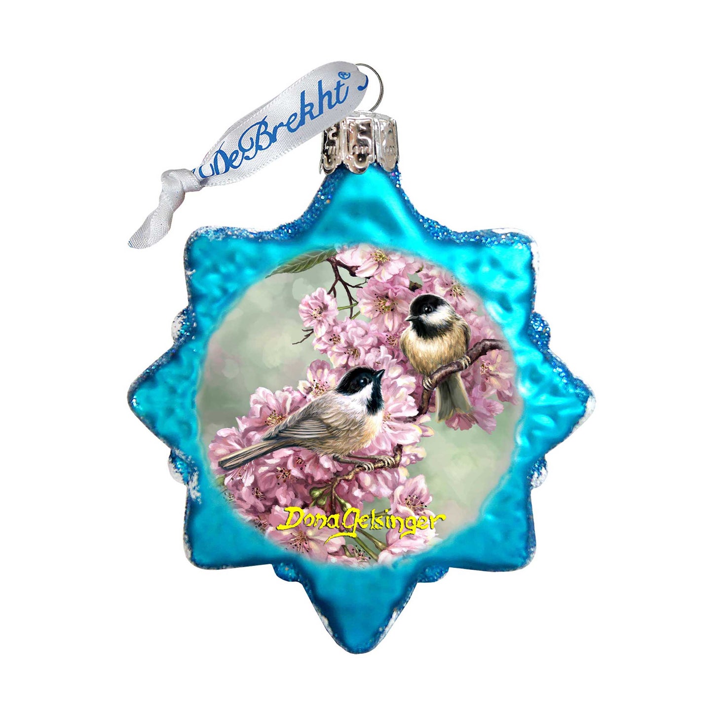 Spring Blossoms Mercury Glass Ornament by D. Gelsinger - Christmas Decor - 778104-DG