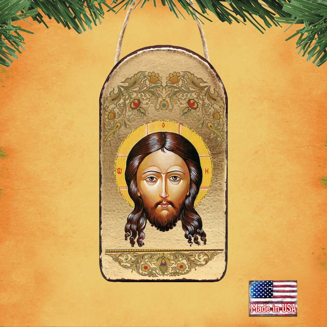 Icon of The Holy Face Religious Orthodox Sacred Icon Ornament - Inspirational Icon Decor - 87018