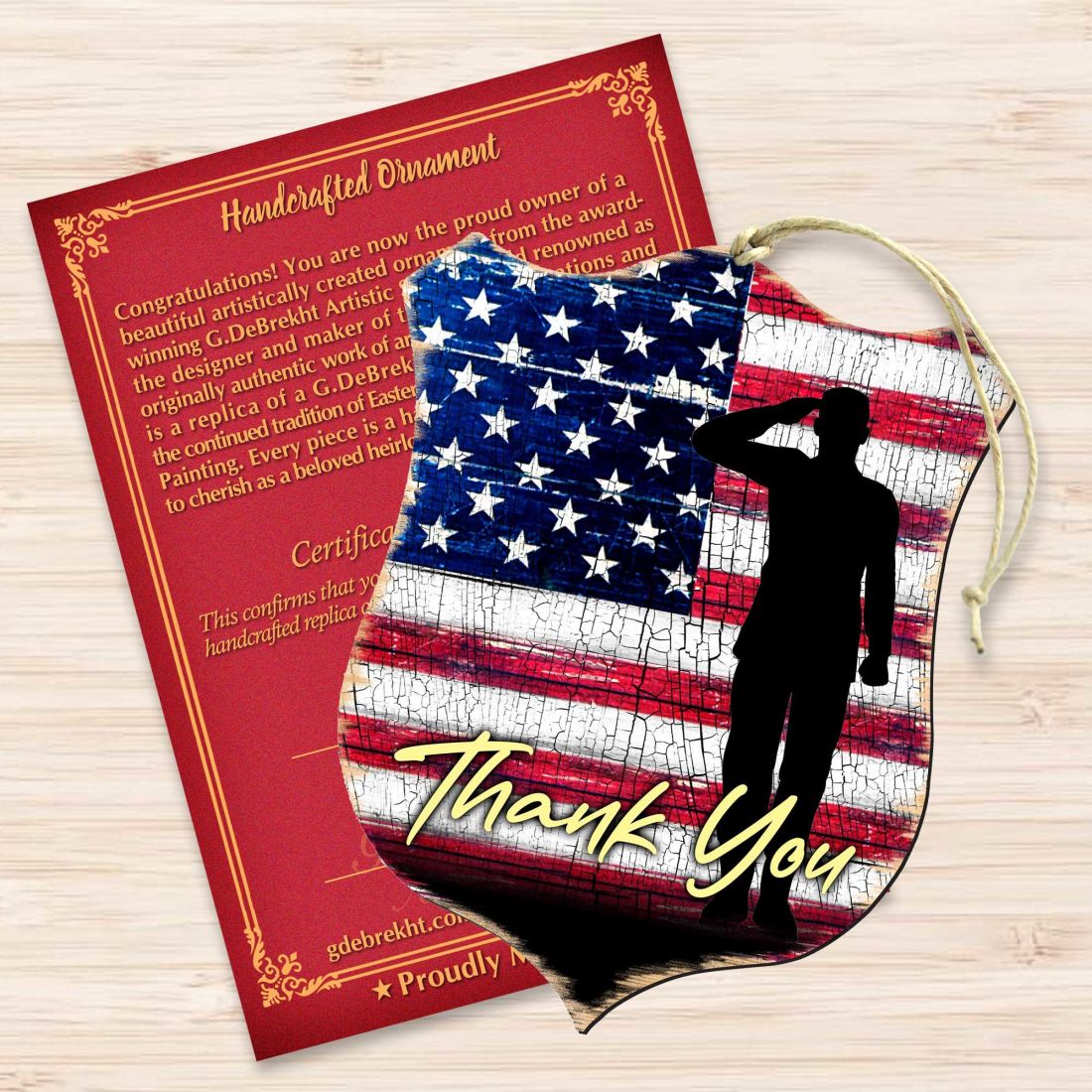 Shield of Appreciation Wooden Ornaments - International Decor - 8187101