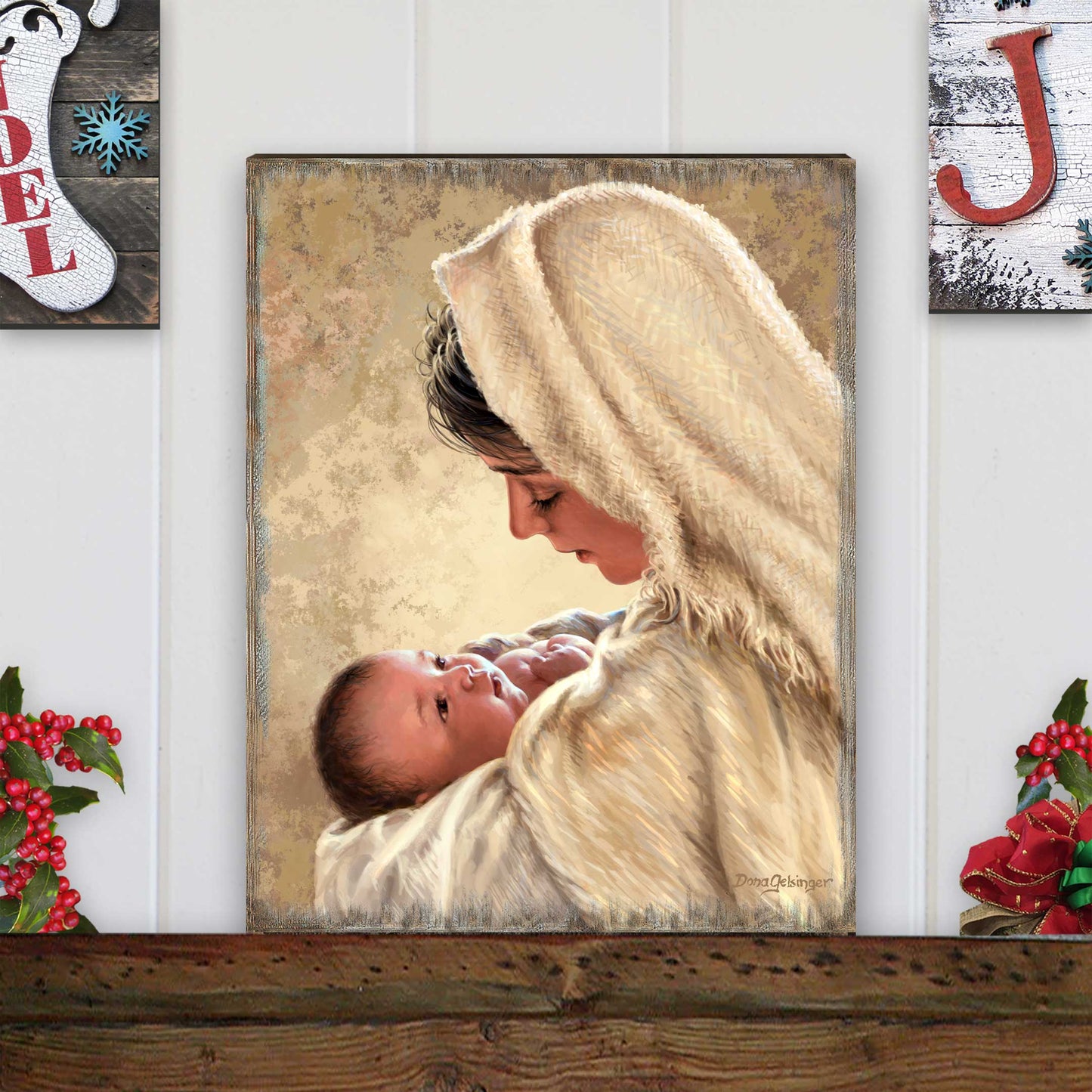 Mother of God Wall Art by D. Gelsinger - Nativity Holiday Decor  - 95685B-DG