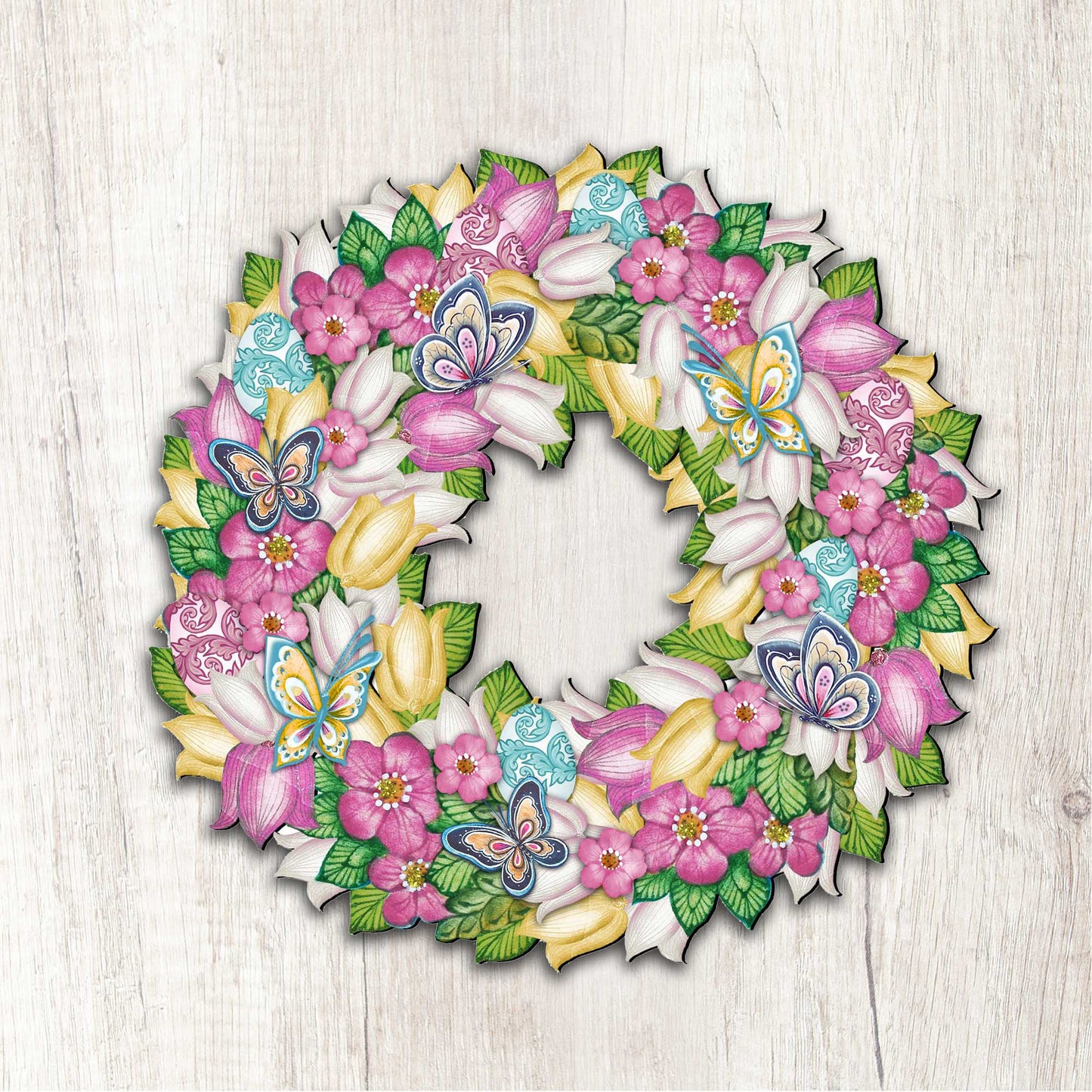 Spring Wreath Decorative Door Decor by G. DeBrekht - Easter Spring Decor - 8185301H