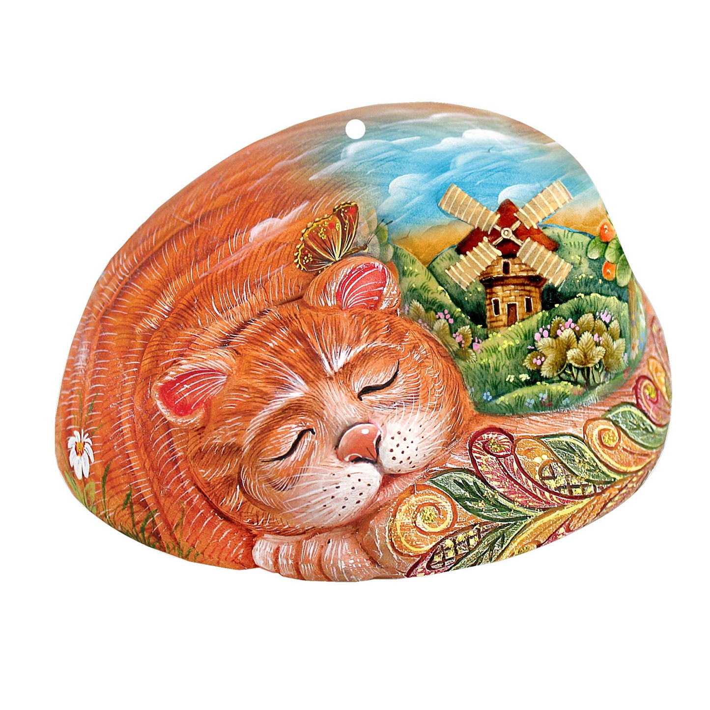 Kitten Christmas Holiday Door Decor by G. DeBrekht - Christmas Decor - 8185251H