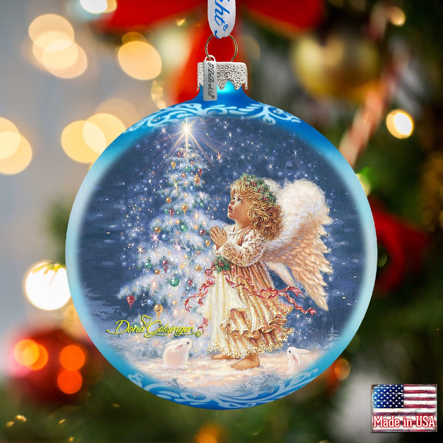 My Christmas Wish Glass Ornament by D. Gelsinger - Nativity Holiday Décor - 71113-0703