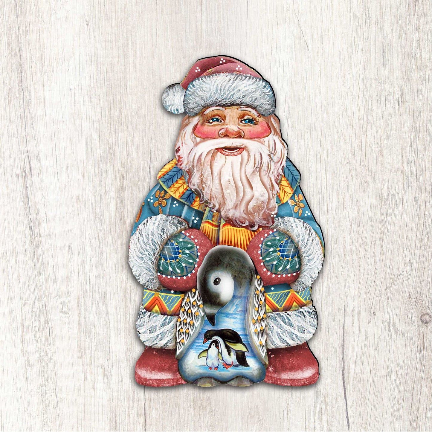 Penguin Santa Christmas Door Decor by G. DeBrekht - Christmas Santa Snowman Decor - 8118051H