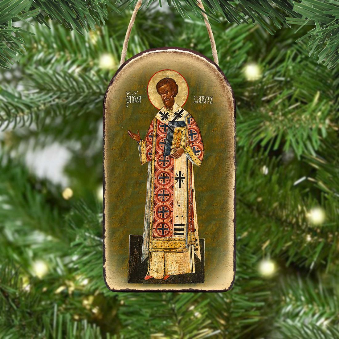 Saint Chrysostom Religious Christian Sacred Icon Ornament - Inspirational Icon Decor - 87054