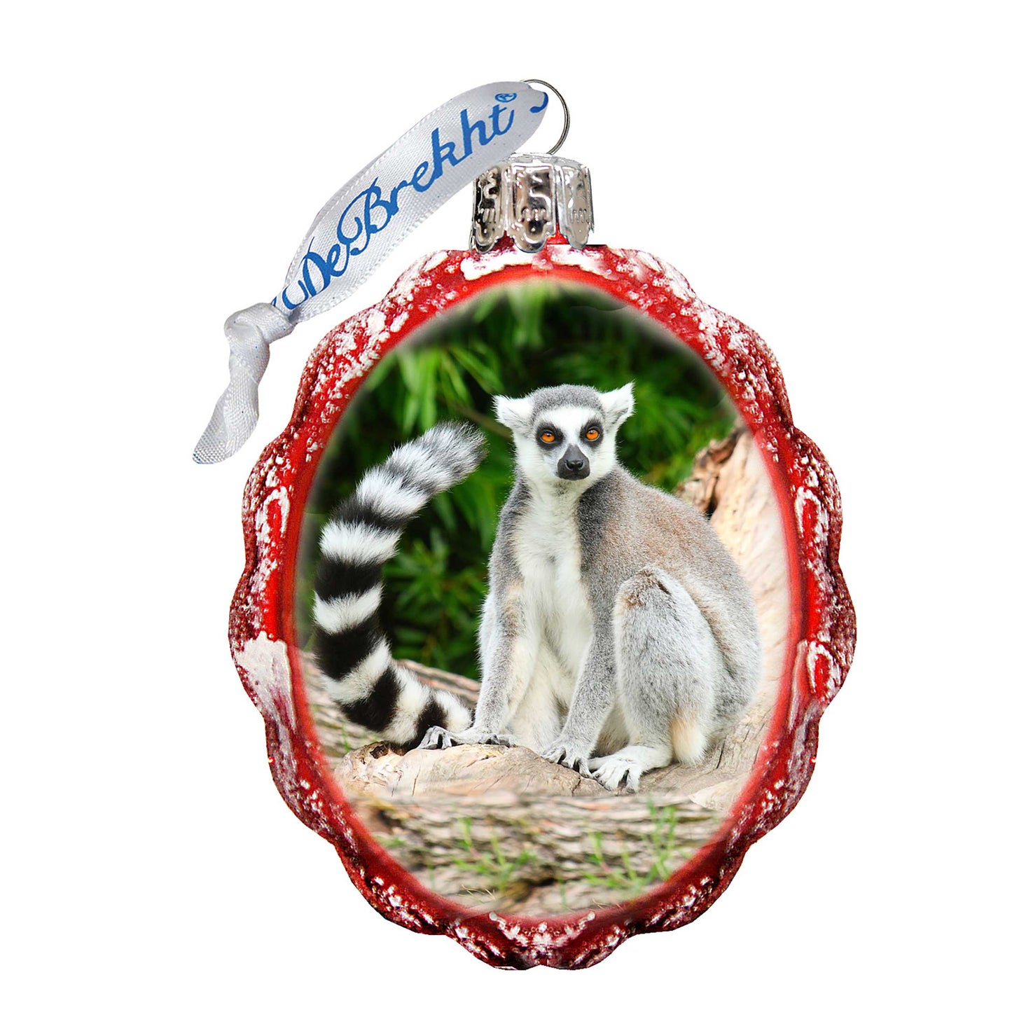 Monkey Mercury Glass Ornament by G. DeBrekht - Wildlife Holiday Decor - 771042