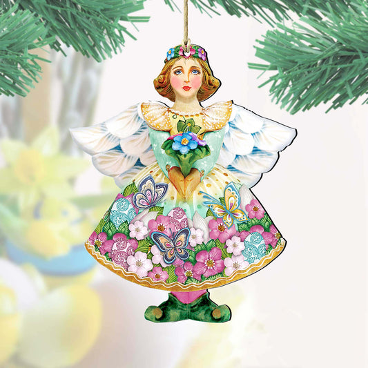 Spring Angel Wooden Ornaments by G. DeBrekht - Easter Spring Decor - 8157616