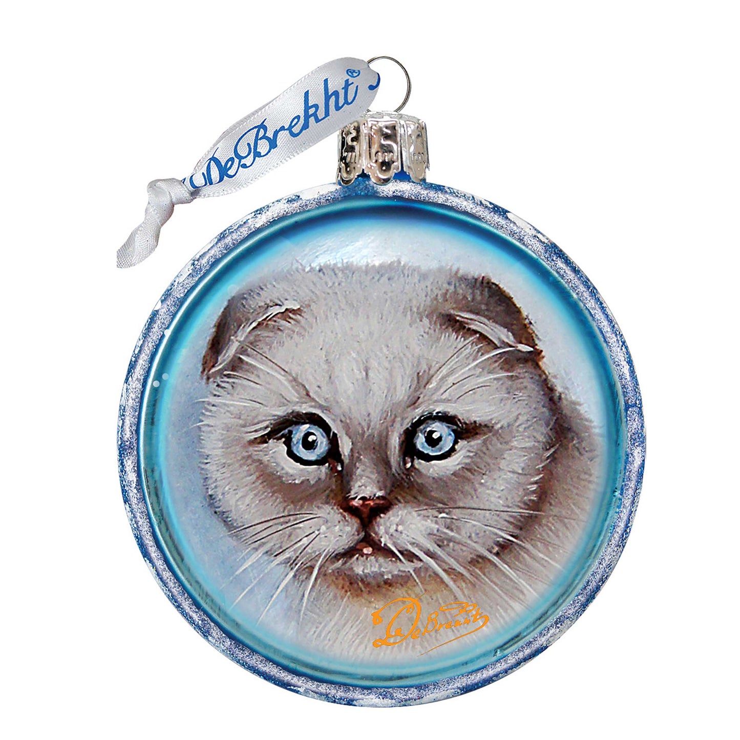Cat Glass Ornament by G. DeBrekht - Pets Dog and Cats Decor - 764-120