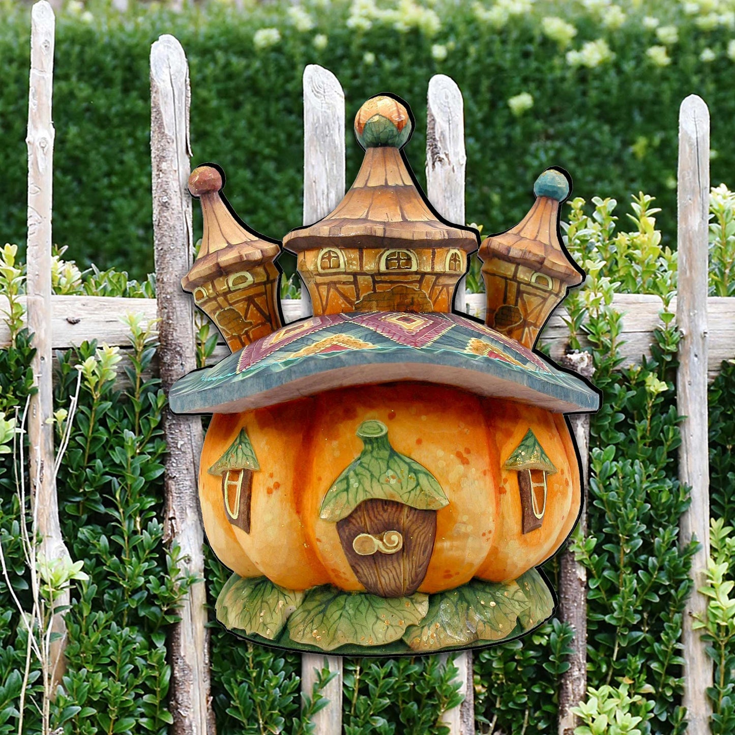 Pumpkin Castle Halloween Door Decor by G. DeBrekht - Thanksgiving Halloween Decor - 8158413H