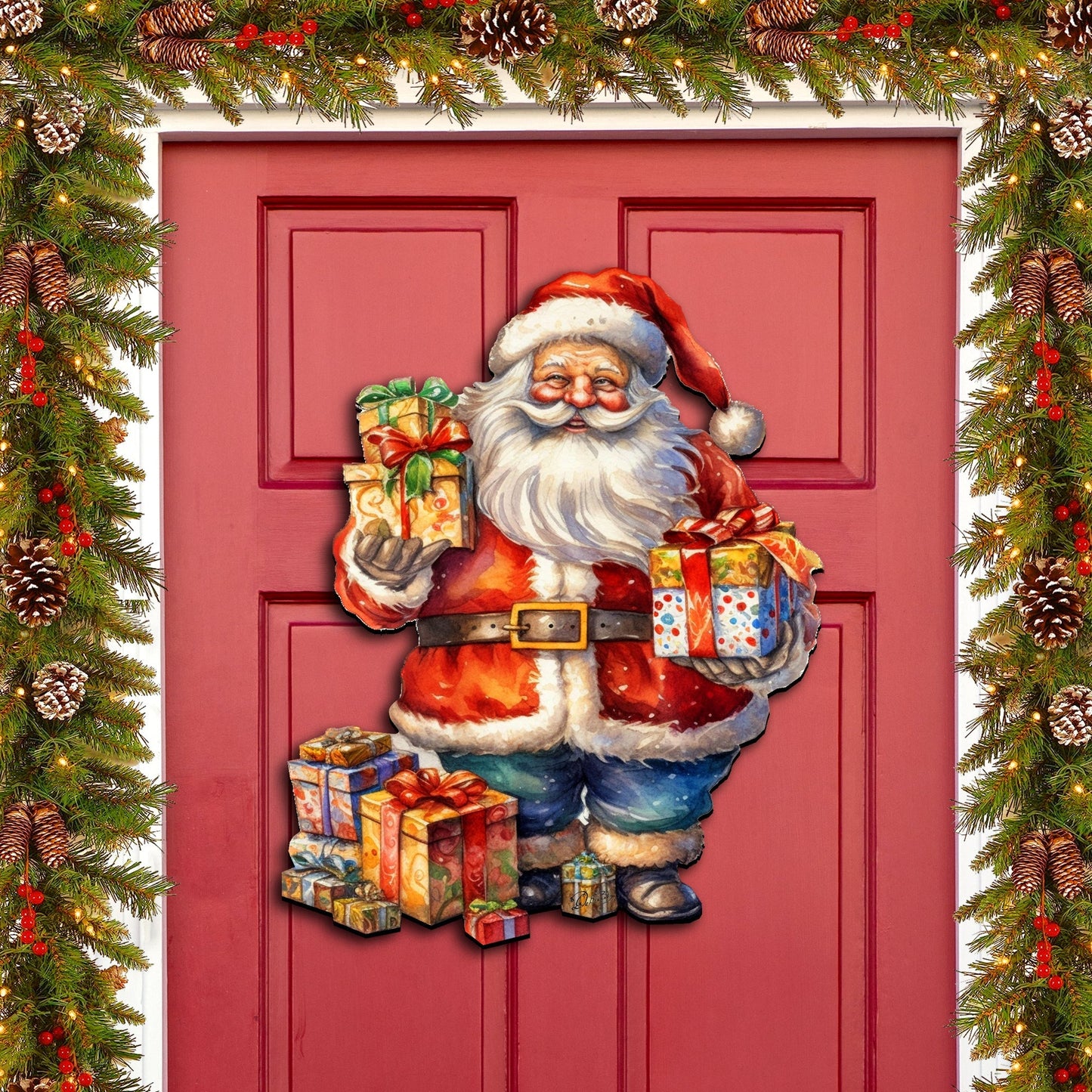 Merry Delivery Holiday Door Decor by G. Debrekht - Christmas Decor - 8611080H