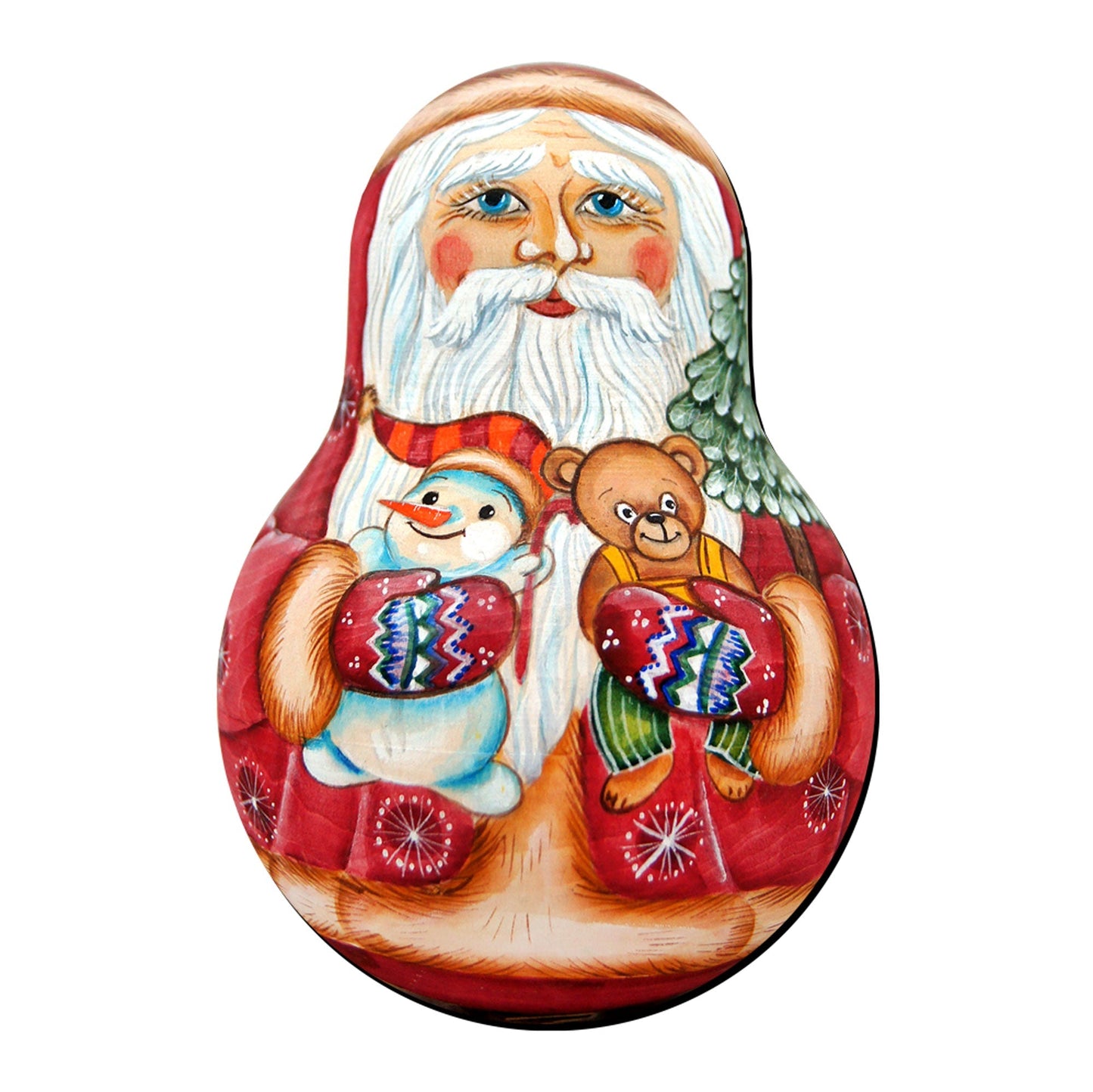 Santa Doll Christmas Door Decor by G. DeBrekht - Christmas Santa Snowman Decor - 8115011H