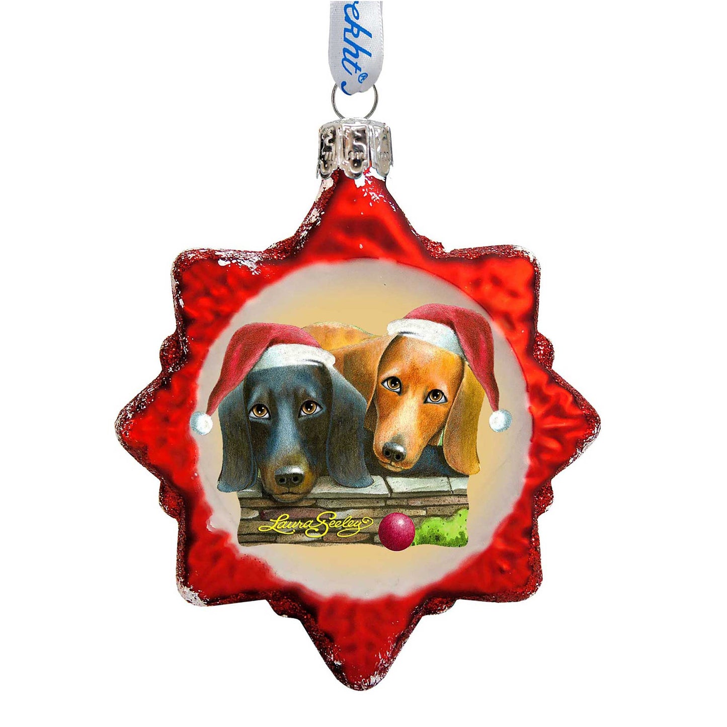 Where's The Ball Mercury Glass Ornament by Laura Seeley - Pets Dog and Cats Decor - 779216-LS