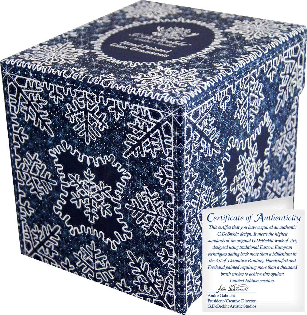 Sleigh Ride Ball Glass Ornament Limited Edition by G. DeBrekht - 73850