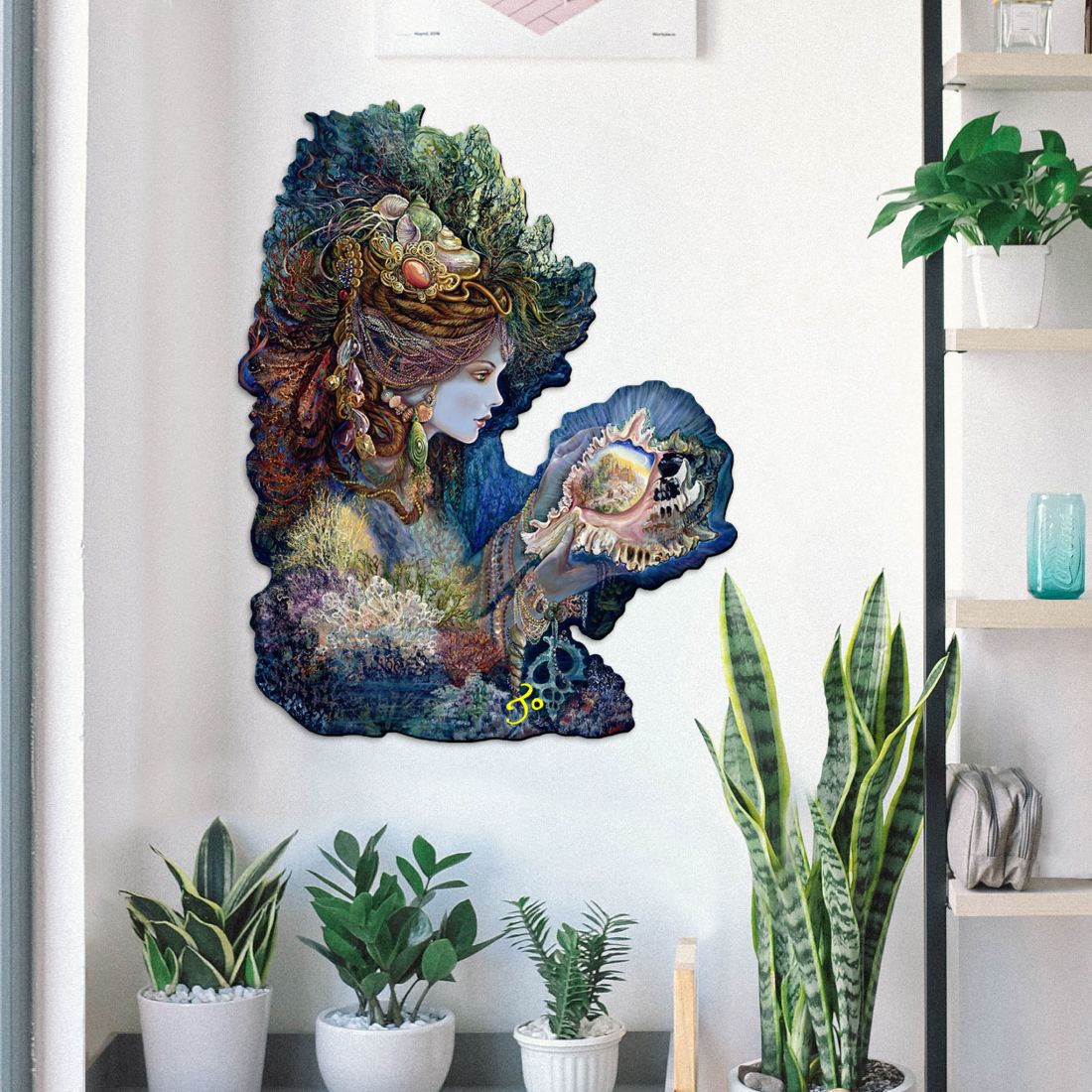 Daughter of the Deep Wall Hanger by Josephine Wall - Coastal Sea-Life Decor - 845617H-JW