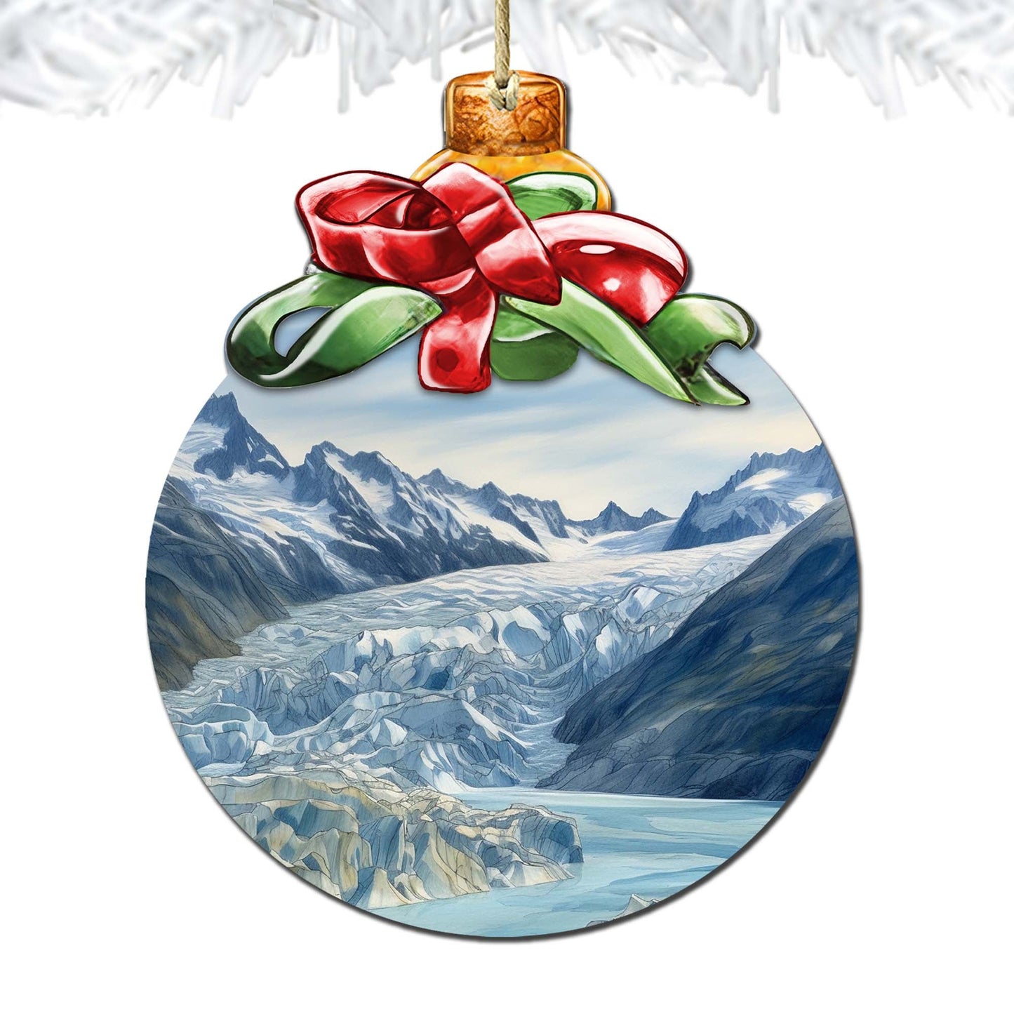 The Beauty That is Alaska Wooden Ornaments by G.Debrekht - Wildlife Holiday Decor - 870029