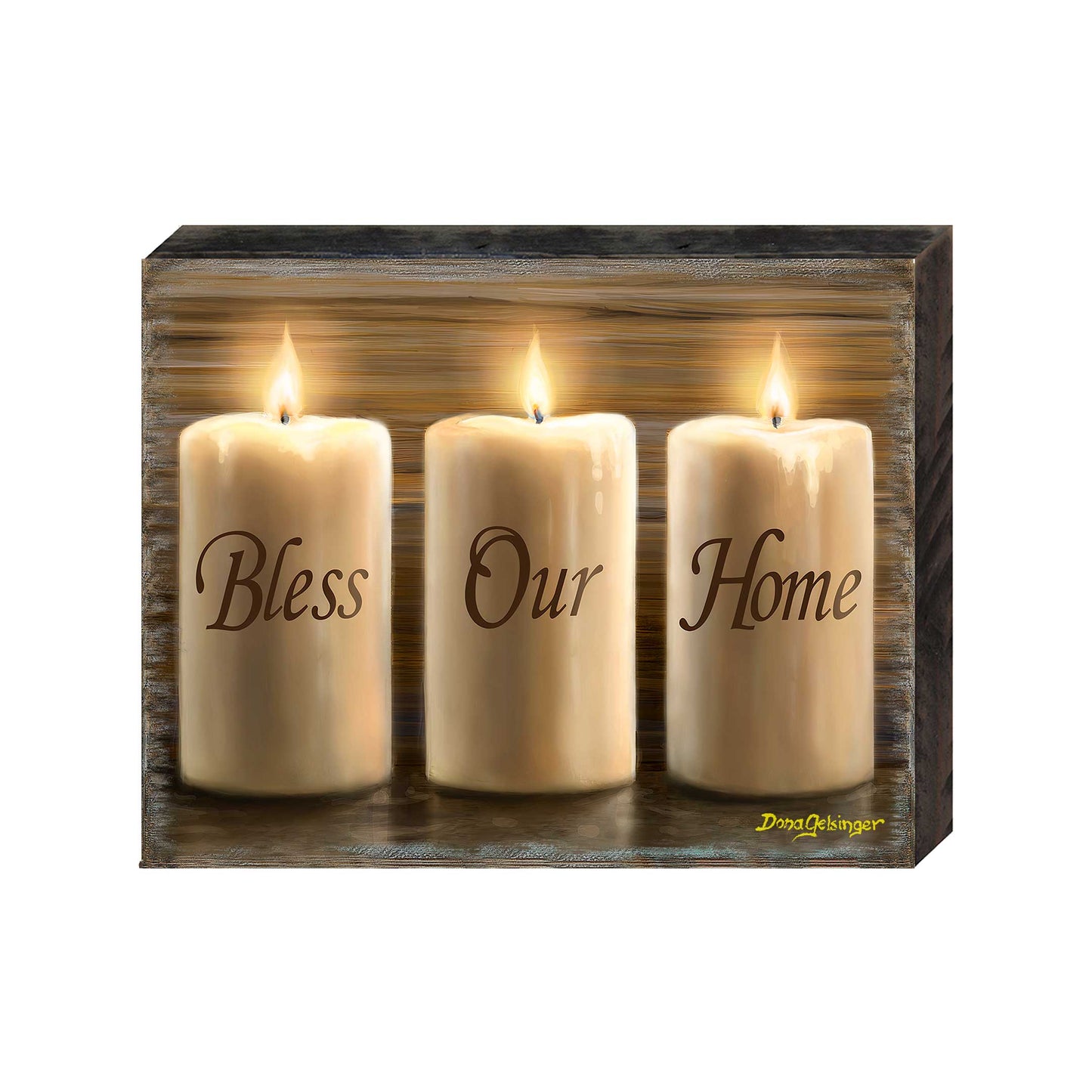 Bless Our Home Wall Art by D. Gelsinger - Nativity Holiday Decor  - 95687B-DG