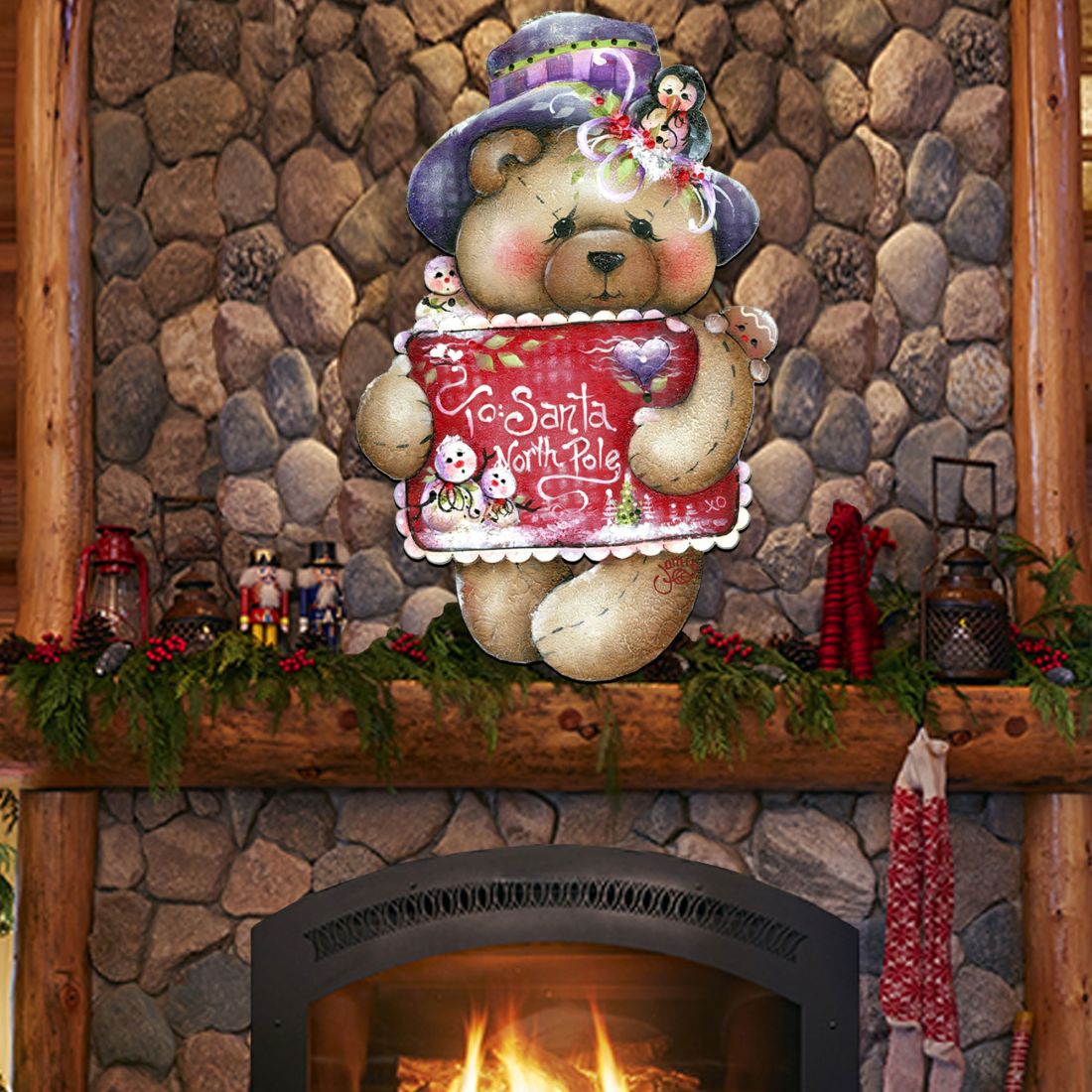 To Santa with Love Door Decor by Jamie Mills-Price - Christmas Decor - 8457510H