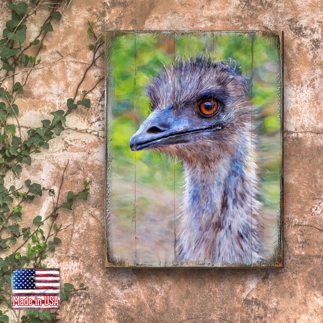 Appel Imu Art Wooden Wall Art by Nature Wonders - Nature Wildlife Decor  - 95243B