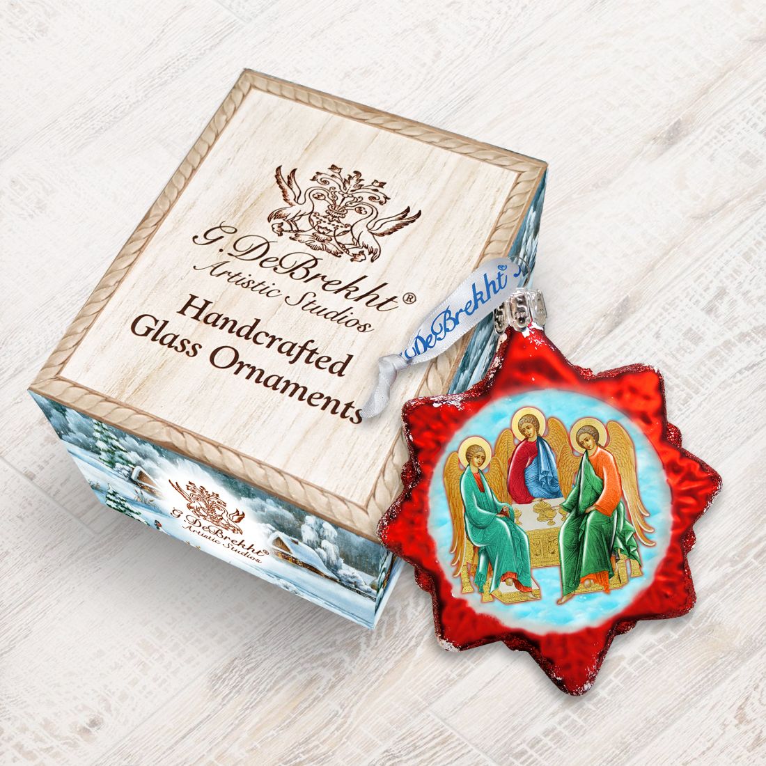 Trinity Mercury Glass Ornament by G. DeBrekht - Nativity Holiday Decor - 772011