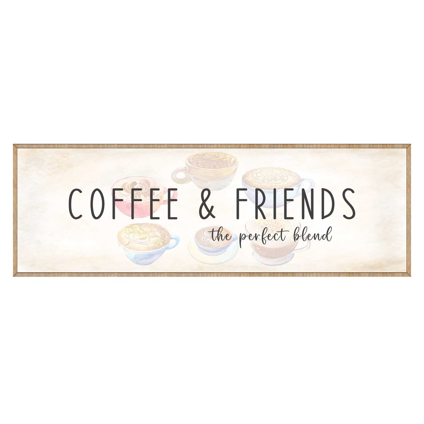 Coffee & Friends the Perfect Blend - Wooden Coffee shop decor - Farmhouse decor - Wooden Wall art - Kitchen decor - Farmhouse kitchen - Coffee nook - 310314
